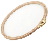 Beech Embroidery Hoops with solid brass clasps