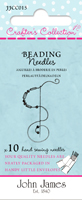 Craft Collection Beading needles Size 10/12 . Pack of 10.