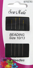 Gold eyed Beading size 10/13