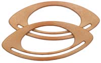 PO Style Beige Bag Handles (Pair)