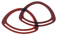 PT Style Amber colour effect Bag Handles (Pair)