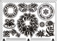 Christmas Parchment Grid SPB0038L