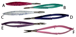 Coloured Squissors