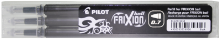 3 Black refills for Frixion rollerballs 